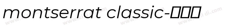 montserrat classic字体转换